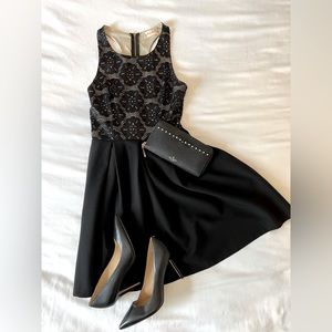 Altar’d state racer back black and stone dress